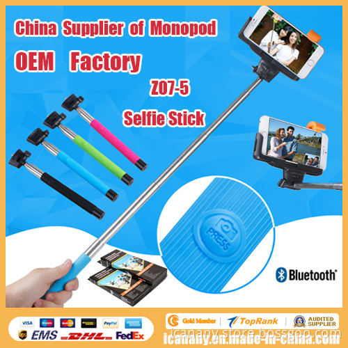 Kjstar Wireless Selfie Stick Monopod for iPhone/Samsung (Z07-5)